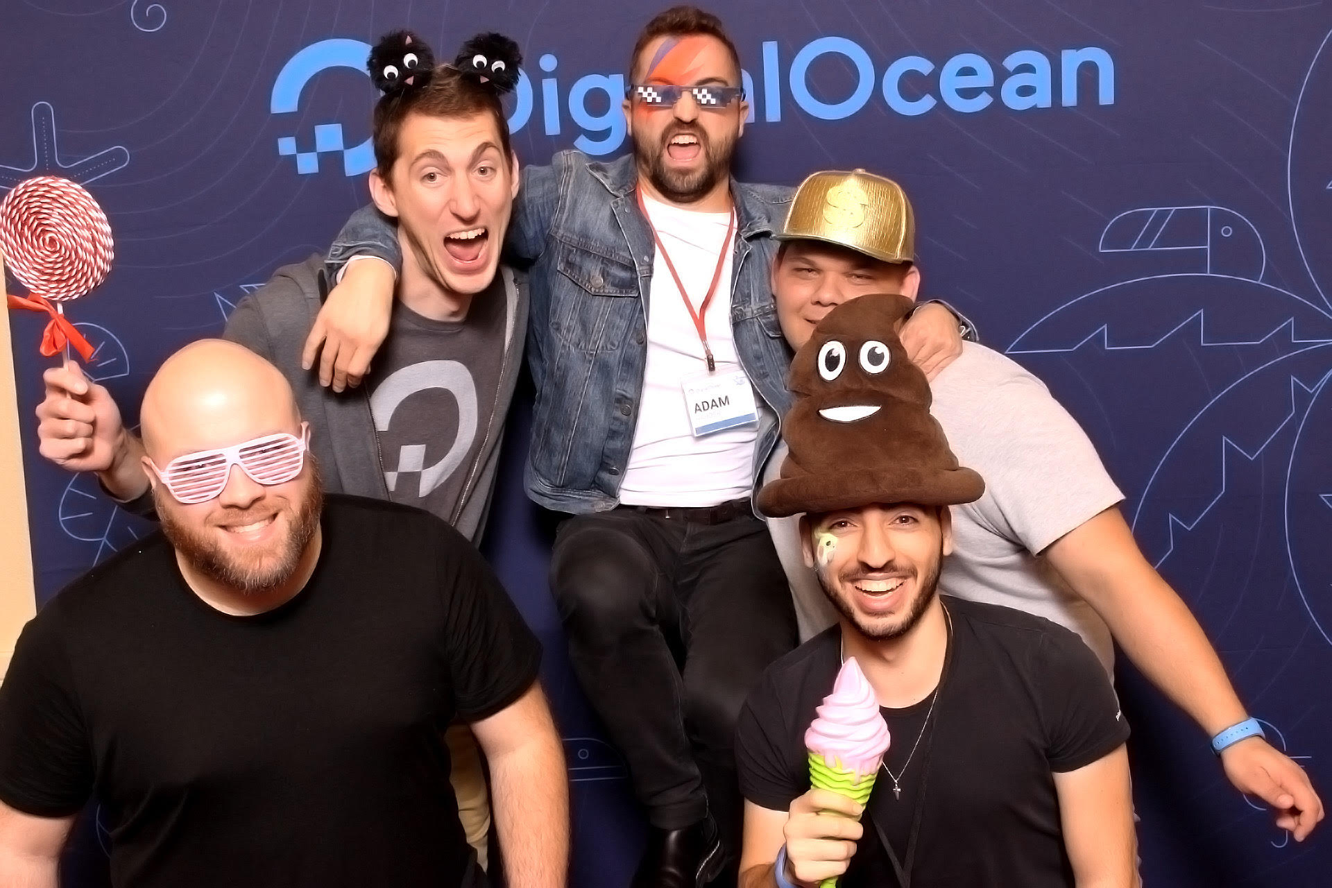 The Original Team plus Adam